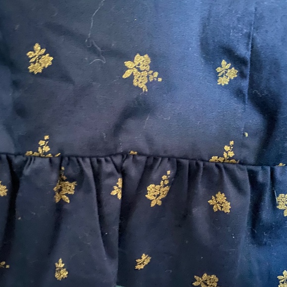 Janie and Jack navy blue gold floral suit jacket - NWT - Picture 4 of 7